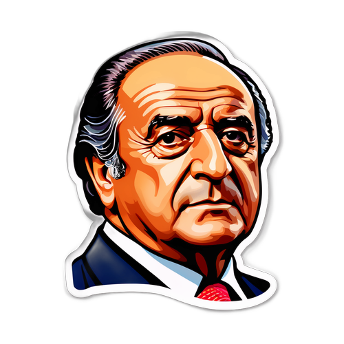 Autocollant de Juan Carlos en peinture abstraite