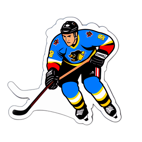 Jack Campbell Ice Hockey Action Sticker