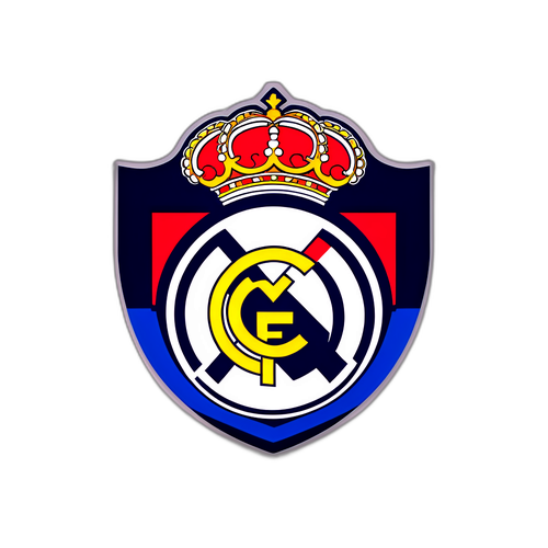 設計一個綜合奧薩蘇那和皇家馬德里的徽章，強調足球文化的多樣性
