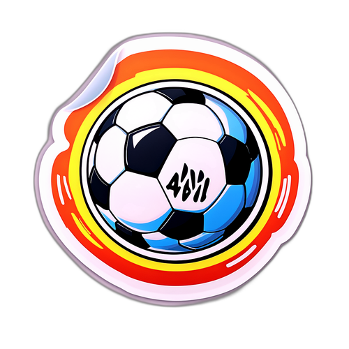 Adesivo de Avai Sub com Bola de Futebol