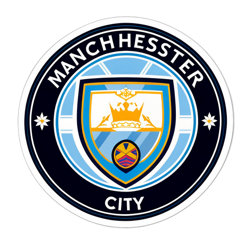 Наклейка, присвячена матчам Манчестер Сіті