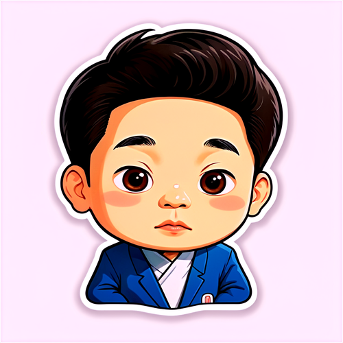 마행수지 캐리커처 스티커