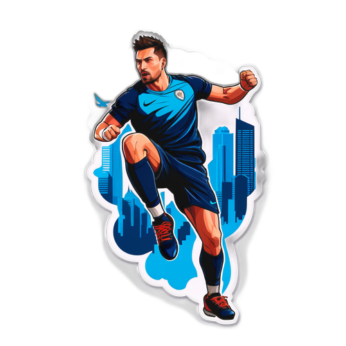 Sticker van Maksim Stojanac in Actie