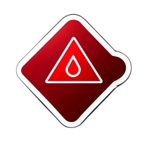 Símbolo de Alerta Vermelha Estilizado