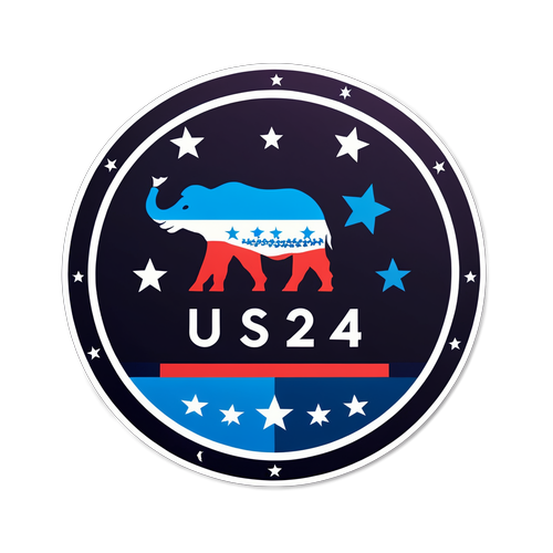 Valget i USA 2024: Den Geometriske Sticker du Ikke Kan Gå Glipp av!