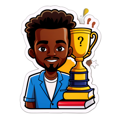 Sticker van Imane met Trofee