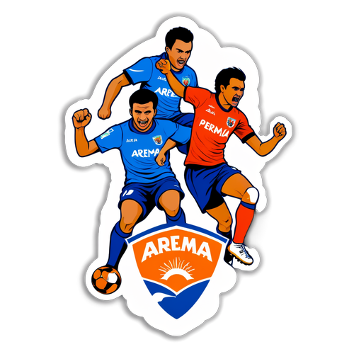 Persaingan Abadi! Stiker Dramatis Antara Persija Jakarta dan Arema FC yang Wajib Dimiliki!