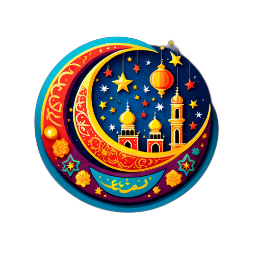 Stiker Ramadhan Bulan Sabit