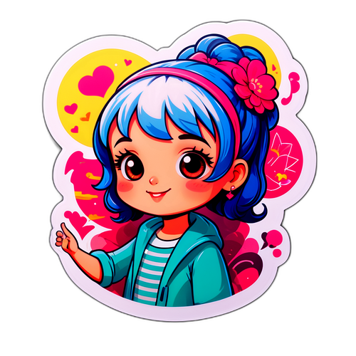 Veselá nálepka Kubišové