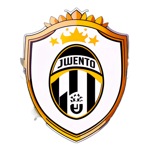Autocolant detaliat cu emblema Juventus