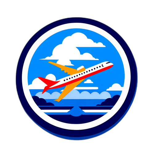 羽田空港の飛行機にインスパイアされたステッカー