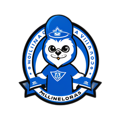 Adesivo do Millonarios com Mascote