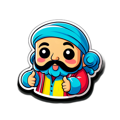 Autocollant Khaby Lame