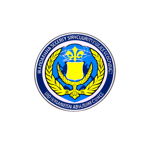 Наклейка з логотипом Національної ради з питань безпеки і оборони України