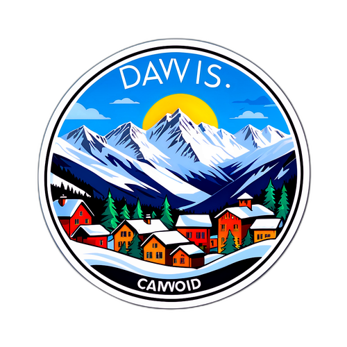 Sticker scenic cu Davos