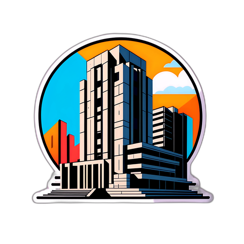 Minimalistisch ontwerp van brutalistische architectuur