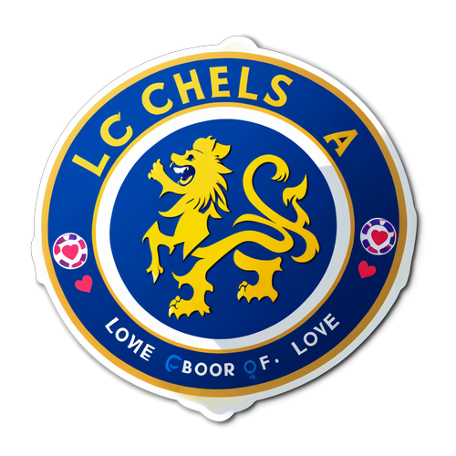 Emblem med hjärta för Chelsea FC