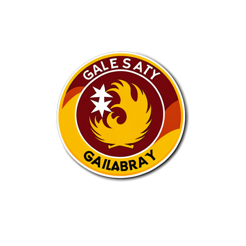 Galatasaray Tutkusunu Yansıtan Bir Kutlama Sticker'ı