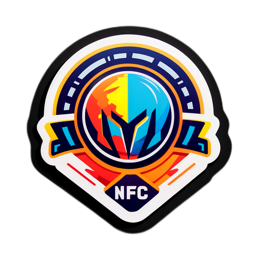 Nowoczesny naklejka z logo NIFC