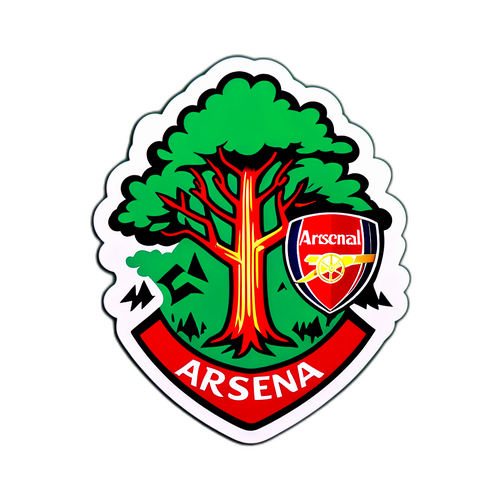포레스트가 아스날을 공격하는 스티커
