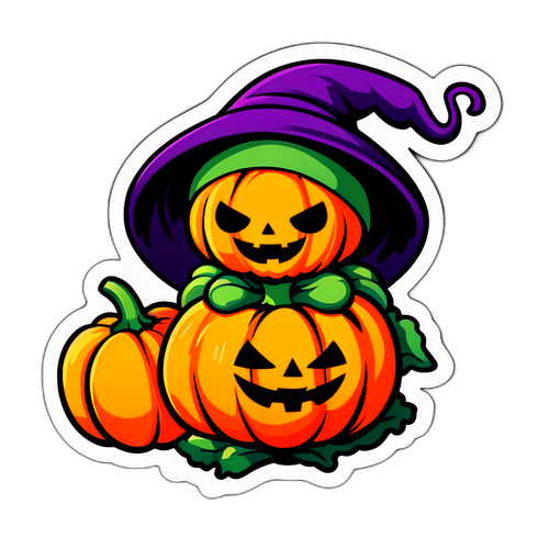 ハロウィンテーマのカボチャキャラクター