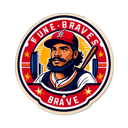 Vintage-Style Badge for Fuentes Braves