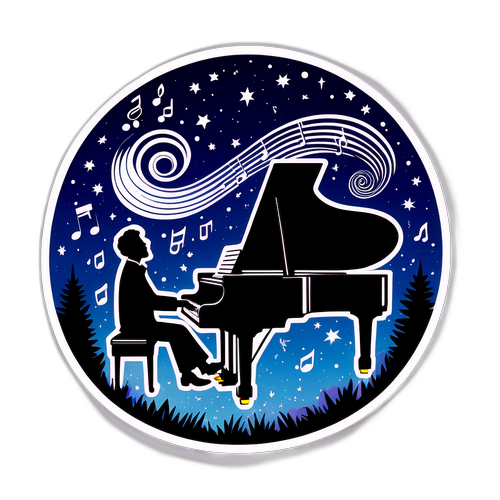 סצנה שובבה עם מאטי קאספי מנגן בפסנתר