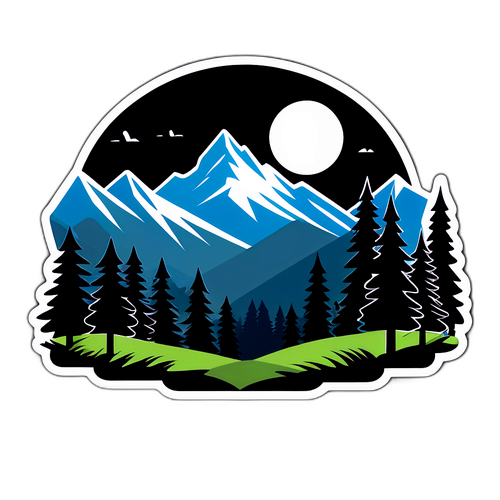 Minimalist Berge im Schwarzwald