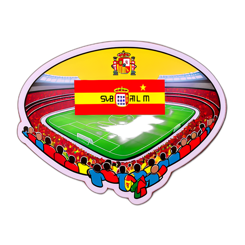 İspanya-Portekiz Futbol Maçı Stickerı