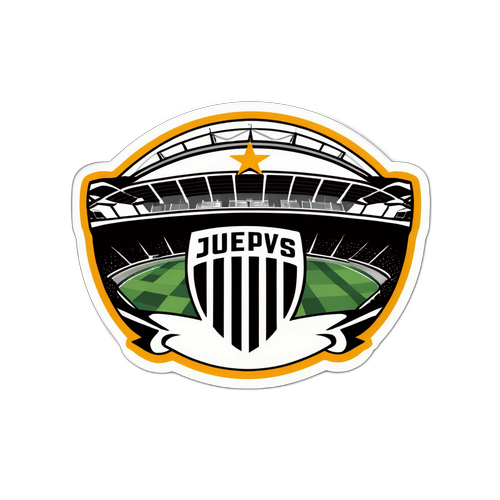 Sticker Juventus cu stadion plin de fani