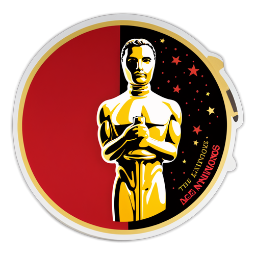 Conception d'un autocollant pour les nominations aux Oscars 2025