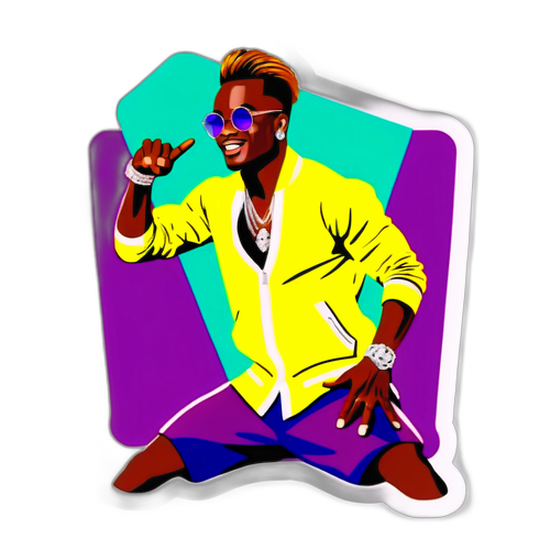 Vibrant Diamond Platnumz Sticker