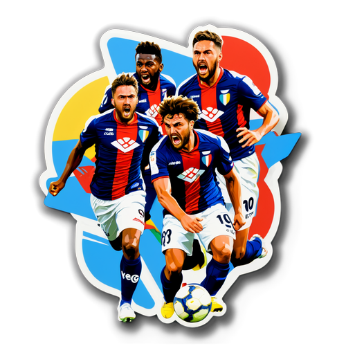 Sticker Berwarna Pemain Genoa vs Atalanta