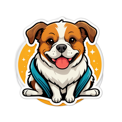 브렌트포드의 상징을 담은 사랑스러운 애완동물 스티커