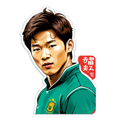 Sticker Hình Park Ji Sung với Câu Nói Nổi Tiếng