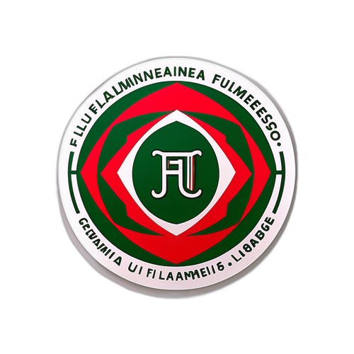 Design de sticker inspirat de meciul Flamengo - Fluminense