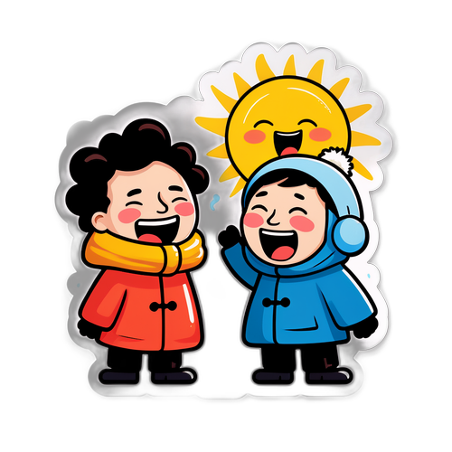 温度对比的奇幻插画