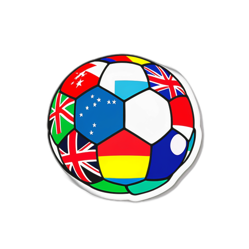 Håndbold VM Bold med Nationsflag