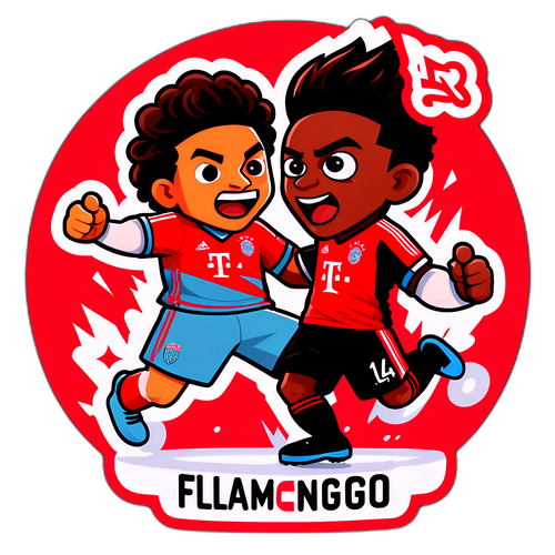 Sticker ya Flamango Dhidi ya Bayern