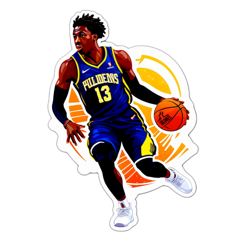 A Vibrant Sticker of Jrue Holiday