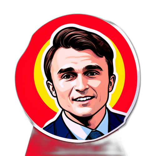Fængslende klistermærke af Charlie Kirk