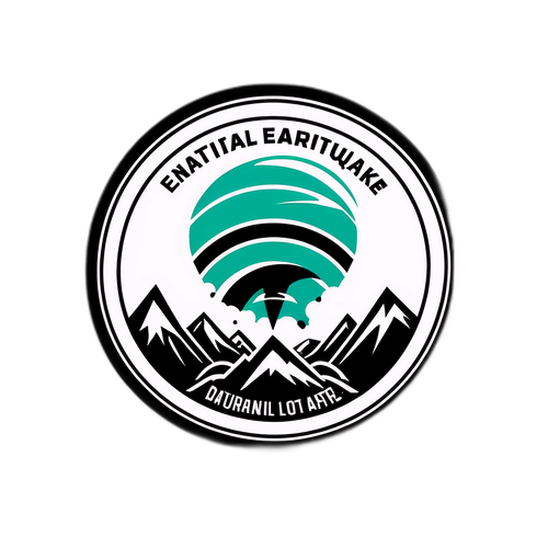 Erdbebenbewusstseins-Sticker