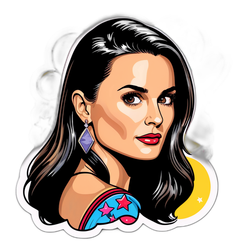 Chic Retro Hollywood Glam Sticker