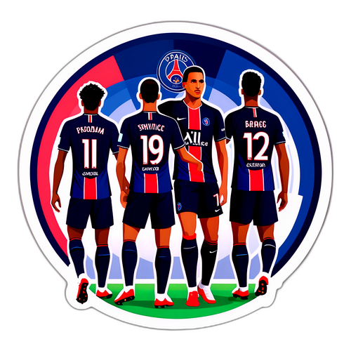 Sticker trận PSG vs.
