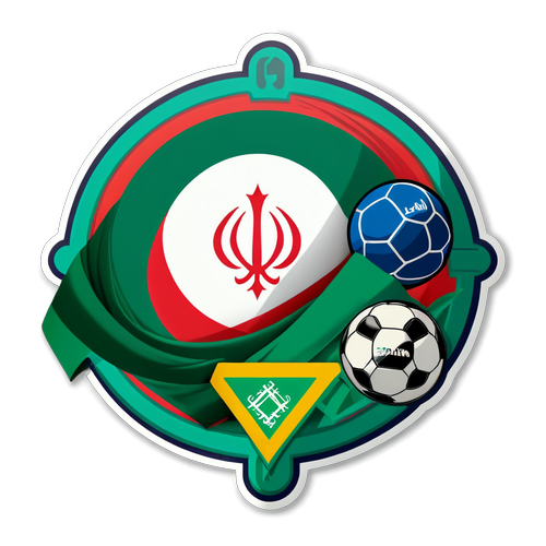 Unleash Your Patriotism: The Stunning Sticker Celebrating Iran's Sports Spirit!