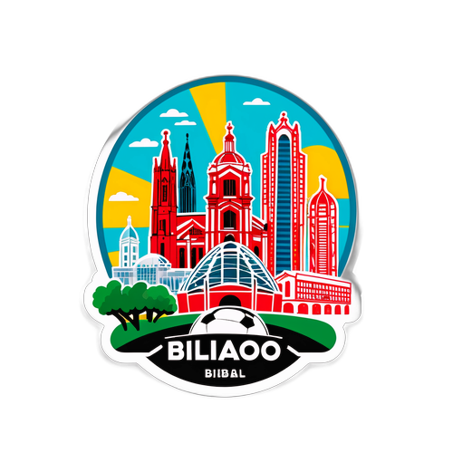 Bilbao'nun İkonik Silueti Stickerı