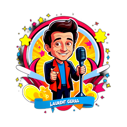 Speelse cartoon van Laurent Gerra