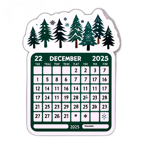 Kalender Desember 2025 Bertema Flora dan Fauna Musim Dingin