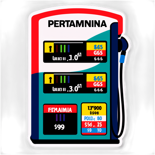 Stiker Harga BBM Pertamina