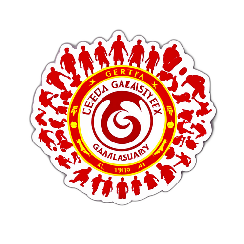 Galatasaray UEFA Roster Silüetleri Sticker Tasarımı